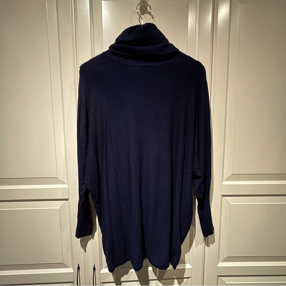 Simons Sz M Contemporaine Draped Collar Crossover Tunic - Picture 11 of 11